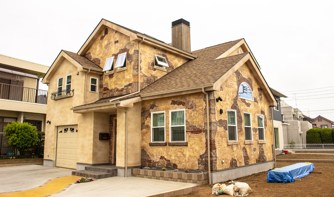 住宅 増築 リフォーム モルタル造形